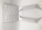 Fantezi 7 × 7 Sunta Hediye Kutuları Beyaz Izgara Baskı Mat Laminasyon Yüzey İmha Tedarikçi