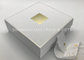 Küçük / Büyük Düz Beyaz Karton Kapaklı Hediye Kutuları Şerit Yay Altın Folyo Sıcak Damgalama Tedarikçi